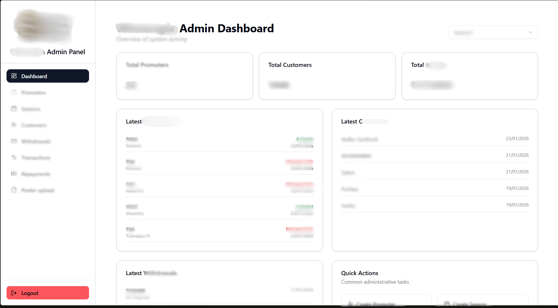 Custom CRM Software Development full page design
